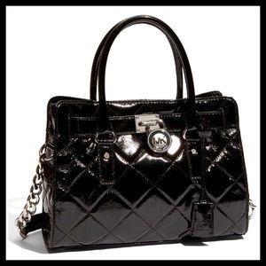 NEW! Michael Kors Hamilton Quilted Leather Satchel